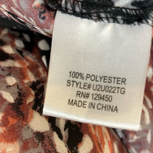 Feather Mini Dress Tunic Lolo Asymmetrical Long Sleeve Size Small S - Picture 11 of 11